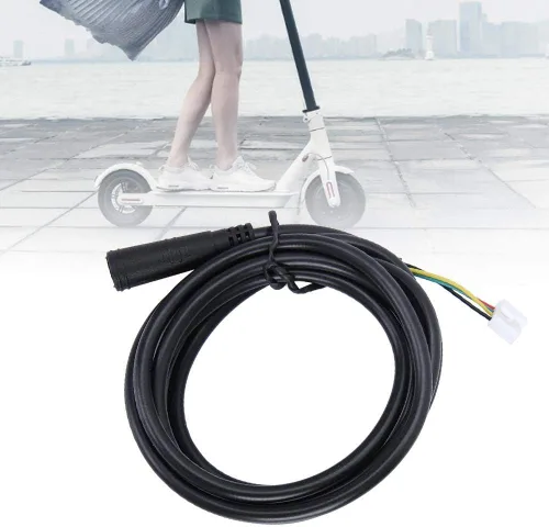 Miniatura 4 de Cable de alimentación de datos de scooter, 4.2 ft 4.17 pies 42 V caucho negro datos cable de alimentación Accesorios para Xiaomi Mijia M365 Scooter