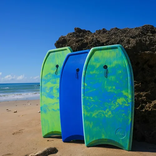 Miniatura 5 de ATUNAS Tablas de cuerpo, 33 a 43 pulgadas, bodyboard para playa con correa de muñeca, espuma sólida de PE/EVA impermeable de celda cerrada, surf