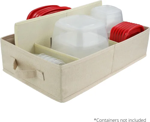 Miniatura 2 de Caja organizadora de contenedores de almacenamiento de alimentos, un organizador de cajones de cocina compatible con Rubbermaid, Glad Containers