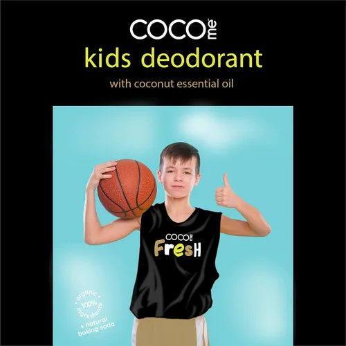 Miniatura 6 de CoCo Me Desodorante para niños sin aluminio con aroma a coco, desodorante orgánico y natural para niños, niños y niñas, desodorante hidratante suave