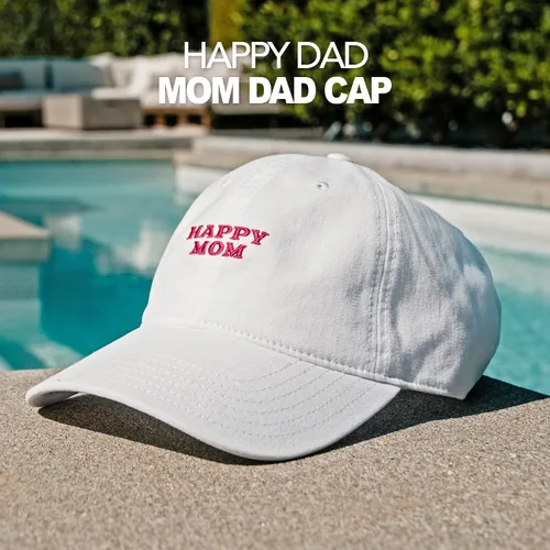 Miniatura 13 de Sombrero de camionero de Happy Dady, sombreros de moda para hombre con parte trasera de malla transpirable, cierre a presión, regalos de cumpleaños