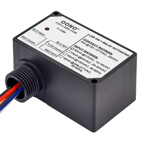 Miniatura 3 de Módulo de relé de potencia SPDT de 10 A, carcasa de plástico y precableado (AC/DC 12 V)