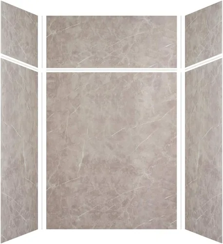 Miniatura 54 de Transolid EWKX483696-41 Expressions - Kit de pared de ducha de 6 paneles con extensión, 36 pulgadas de largo x 48 pulgadas de ancho x 96 pulgadas