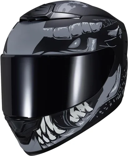 Miniatura 6 de Cascos de Motocicleta de Cara Completa WS-611 Casco de Moto de Calle para Adultos Hombres Mujeres Aprobado por DOT