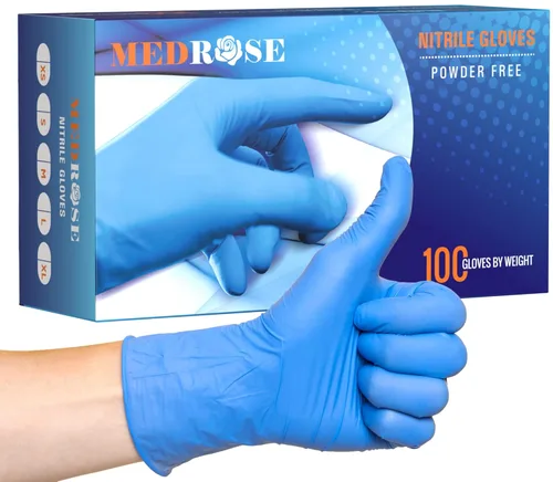 Miniatura 9 de MedRose - Guantes pequeños de nitrilo – 100 guantes desechables sin látex – sin polvo, guantes sin látex, guantes para examen médico