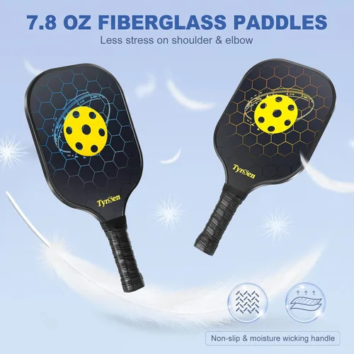 Miniatura 3 de Pickleball Net Set, Pickleball Net on Wheels for Driveway Backyard, 22FT Regular Size, 4 Pickleball Paddles & 6 Balls, 12 Court Markers, 1 Carry