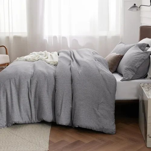 Miniatura 241 de Bedsure Juego de edredón Twin/Twin XL, ropa de cama suave beige para todas las estaciones, juego de cama teñido catiónico, 2 piezas, 1 edredón