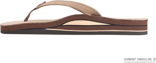Miniatura 2 de Rainbow Sandals Sandalias de cuero con doble capa y correa estrecha para mujer
