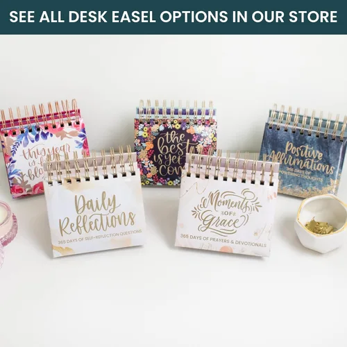 Miniatura 6 de bloom daily planners Calendario de escritorio perpetuo sin fecha con caballete/Calendario diario con caballete autónomo e inspirador - Página