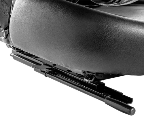 Miniatura 7 de Stark USA Asiento universal de repuesto para montacargas mecánico con suspensión de asiento ajustable, Clark Cat Toyota, asiento curvado