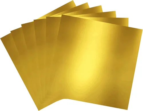 Miniatura 5 de Papel de cartulina metálica negra, 30 piezas de 12 x 12 pulgadas (250 GSM) - Tablero de aluminio, superficie con acabado espejo, perfecto para Negro