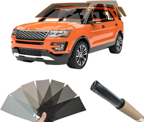 Miniatura 17 de MotoShield Pro Kit de tintado de ventana automática Personalizar sombra: Película de tinte precortada de carbono 5% - 50% para todos