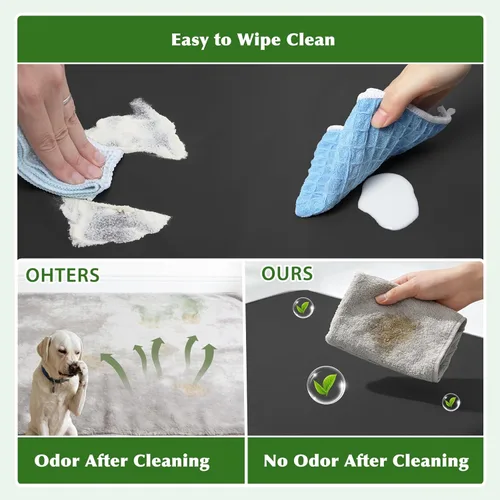 Miniatura 3 de Vonabem Cama grande para perro impermeable XL lavable para jaula de 42 pulgadas, camas para mascotas de cuero duradero para exteriores espuma