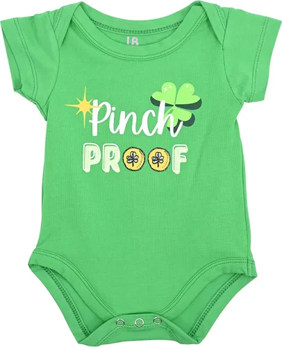 Miniatura 3 de Unique Baby Mameluco unisex para el día de San Patricio con texto en inglés "Who Needs L