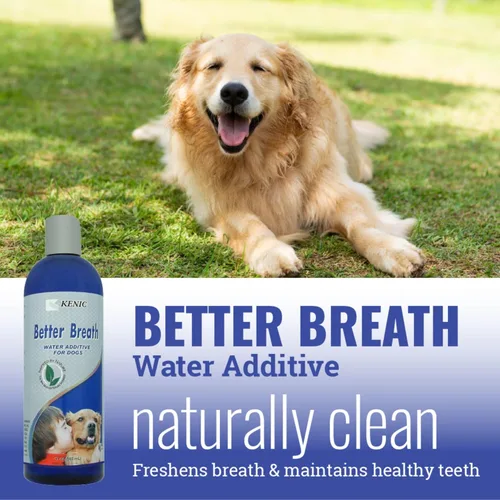 Miniatura 3 de Kenic Better Breath - Aditivo diario de agua para perros que refresca el aliento ayuda a reducir la placa y la fórmula de menta sarro fabricada