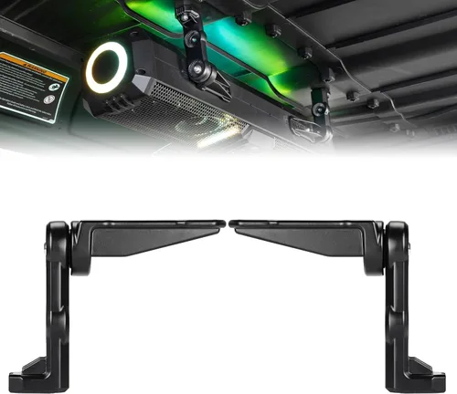 KEMIMOTO Soporte de barra de sonido para ATV UTV, carrito de golf, barco marino, soporte de altavoz de aleación de aluminio para techo