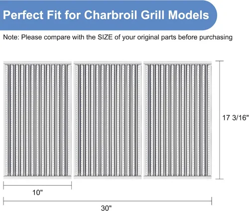 Miniatura 3 de Criditpid Placas emisoras de parrilla para Charbroil Tru-Infrared 463242716, 463257520, 463242715, 463276016, 463255020 parrilla de gas, emisor