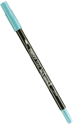 Miniatura 105 de Uchida 1122-C-3 Marvy Extra Fine Tip Le Plume II Rotulador de doble punta, azul