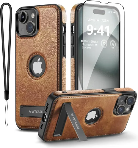 Miniatura 10 de WTCASE Funda magnética de piel para iPhone 14 Pro Max, soporte invisible integrado [compatible con Magsafe] protector delgado compatible con iPhone