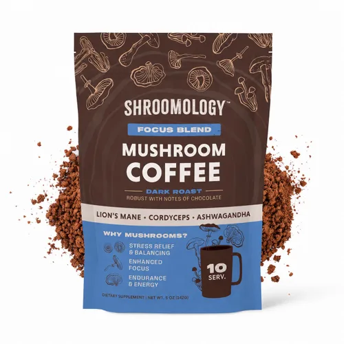 Miniatura 10 de 360 Nutrition Café Instantáneo de Hongos con Chaga Superfood Mushroom y Prebióticos, Probióticos para la Salud Intestinal y Apoyo al Enfoque