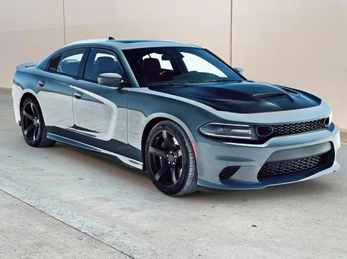 Miniatura 2 de IKON MOTORSPORTS, Rejilla de ventana compatible con Dodge Charger 2011-2023, estilo V1, impresión de fibra de carbono, protección de ventilación