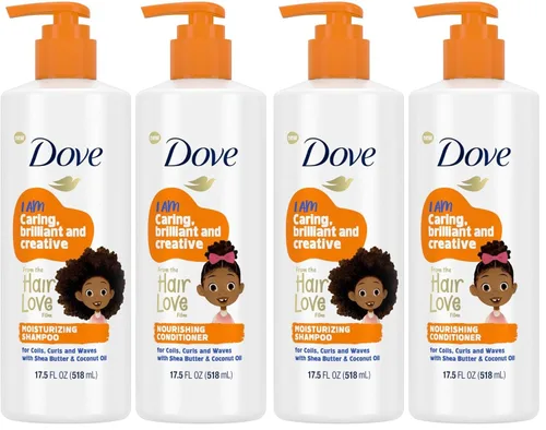 Miniatura 10 de Dove Set de Champú y Acondicionador - Colección Love, para Cabello Rizado, Niños, Cabello Ondulado Productos 17.5 Oz (Set de 2 Piezas)