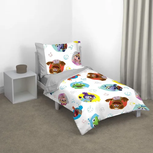Miniatura 22 de Disney Mickey Mouse y sus amigos - Juego de cama para niños pequeños de 4 piezas - Sábanas ajustadas, funda de almohada, sábana encimera y edredón
