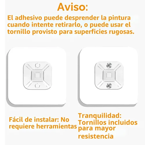 Miniatura 3 de Anclajes metálicos para muebles (10 paquetes) a prueba de bebés, correas adhesivas de seguridad de pared para muebles de 14 pulgadas para niños