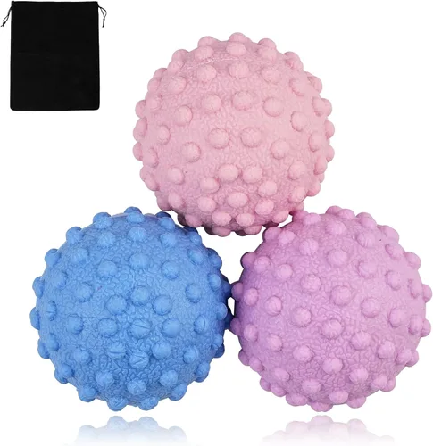 Miniatura 23 de Pelota de lacrosse para masaje WOVTE para músculos doloridos, hombros, cuello, espalda, pies, cuerpo, tejido profundo, punto de activación, nudos