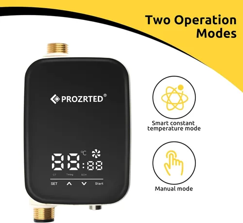 Miniatura 5 de Kit de bomba de recirculación de agua caliente instantánea digital inteligente HBS24-12T – Termostato incorporado, temporizador, pantalla digital