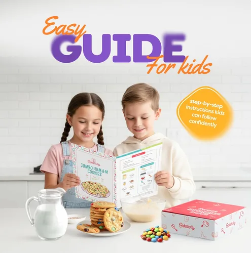 Miniatura 5 de BAKETIVITY Kit de actividades de bricolaje para hornear para niños, hornea deliciosas galletas Yum&m Jumbo - Lecciones de cocina esenciales