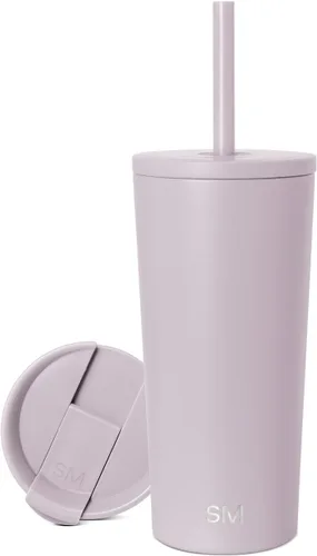 Miniatura 84 de Simple Modern- Vaso con aislamiento, c/tapa y pajilla Taza de viaje Botella de agua de ac. inox. reutilizable Unisex Colecc. Classic 24 oz