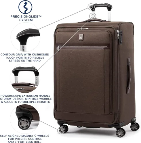 Miniatura 2 de Travelpro Platinum Elite-Softside - Maletas expansible con ruedas giratorias, Espresso intenso), 409186904
