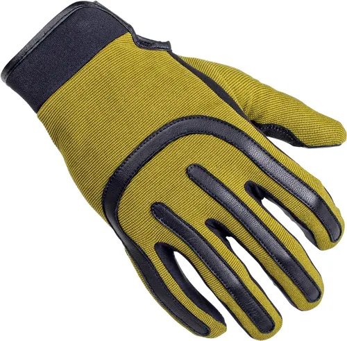 Cortech Brodie Street - Guantes de moto para hombre, color verde oliva/grande