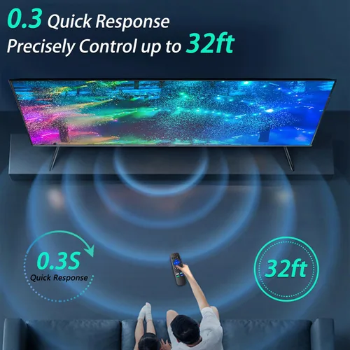 Miniatura 7 de Repuesto para control remoto Roku TV con funda de silicona, compatible con TCL/Hisense/Onn/Westinghouse/Insignia/Sharp Roku TV con 4 teclas