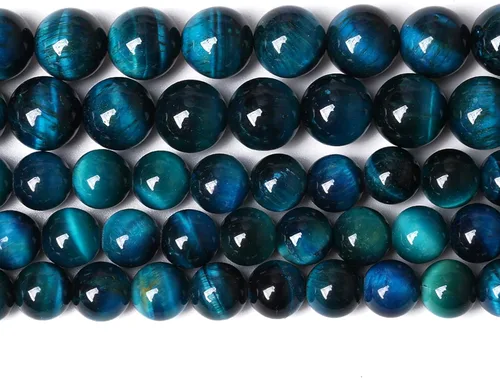 Miniatura 7 de 45 cuentas de turquesa de 0.315 pulgadas con concha de howlita azul perla y turquesa cuentas de piedra para hacer joyas, pulseras, collares, aretes