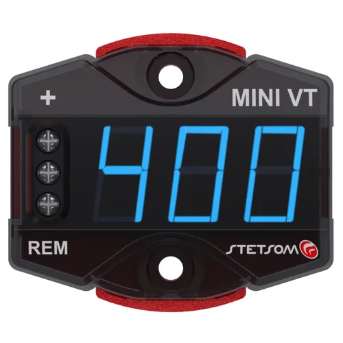Miniatura 4 de Stetsom MiniVT-HV - Pantalla digital Mini voltímetro LED azul de alta precisión, hasta 455 V CC, panel de voltaje de batería de automóvil