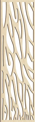 Miniatura 104 de 9 3/8"W x 24 3/8"H x 1/4"T Bristol Decorativos Paneles de Pared de Madera Calado, Cereza