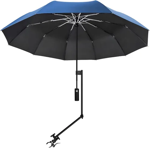 Miniatura 26 de XLINGZA Sombrilla de playa UPF 50+ con abrazadera universal ajustable