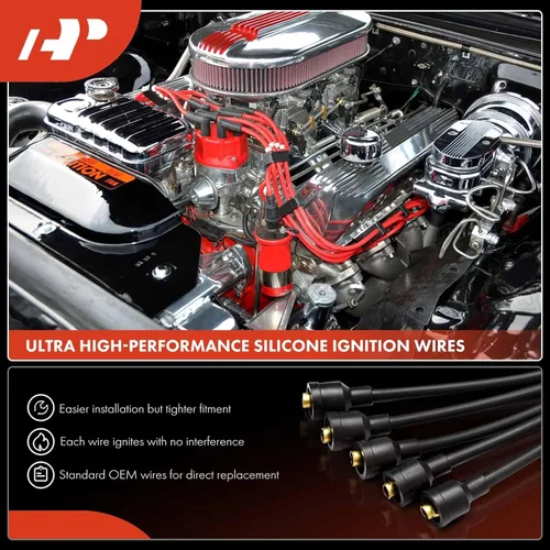 Miniatura 4 de A-Premium Juego de cables de bujía de encendido de 6 piezas Compatible con Dodge Grand Caravan Chrysler Town & Country 2001-2010 Grand Voyager