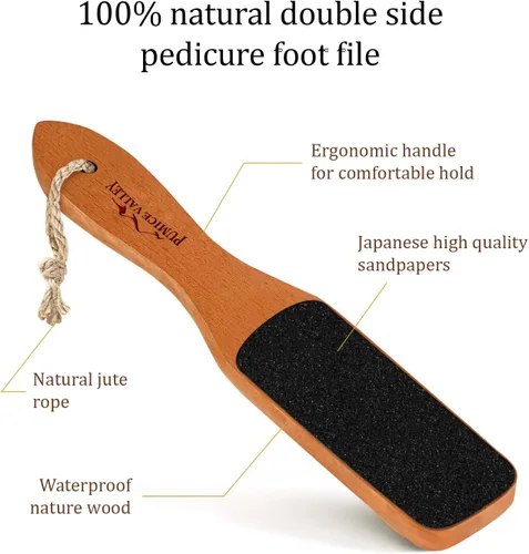Miniatura 2 de Lima de pies con mango de piedra pómez para piel seca y muerta, crema de pies para pies y tacones secos agrietados, hidratante natural, tratamiento