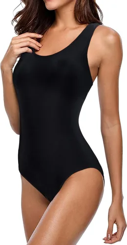 Miniatura 3 de Traje de baño atlético de una pieza para mujer, traje de baño con espalda cruzada