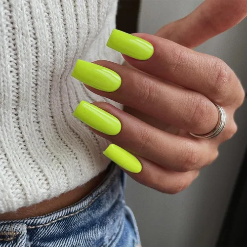 Miniatura 10 de KQueenest Uñas postizas largas a presión con diseño de ojo de gato, cuadradas, medianas, color rojo oscuro con purpurina, ataúd, uñas acrílicas a