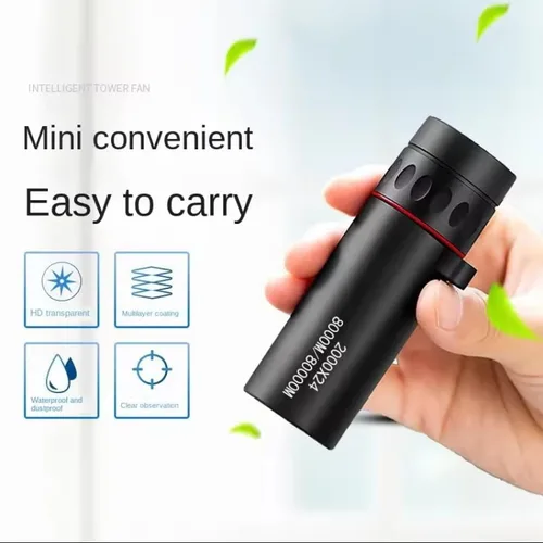 Miniatura 2 de Telescopio monocular compacto de alta potencia, tubo individual portátil de aumento 8X para senderismo, observación de aves, observación
