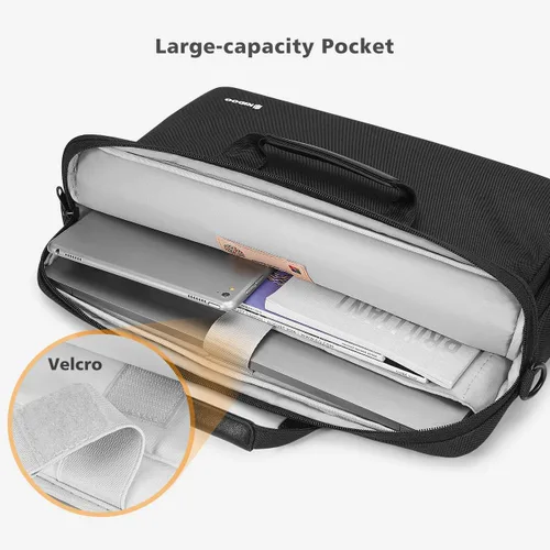 Miniatura 3 de NIDOO Maletín para laptop de 13 pulgadas para MacBook Pro M3 M2 de 14 pulgadas, MacBook Air de 13.6 pulgadas, Surface Laptop de 13.5 pulgadas, Negro