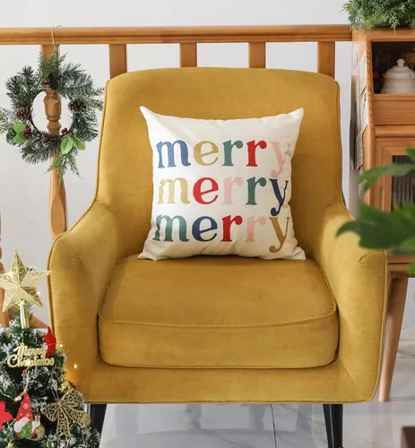Miniatura 7 de Juego de 4 fundas de almohada con diseño de cascanueces y ballet de Feliz Navidad, fundas de almohada decorativas para el hogar, sofá, cama, silla