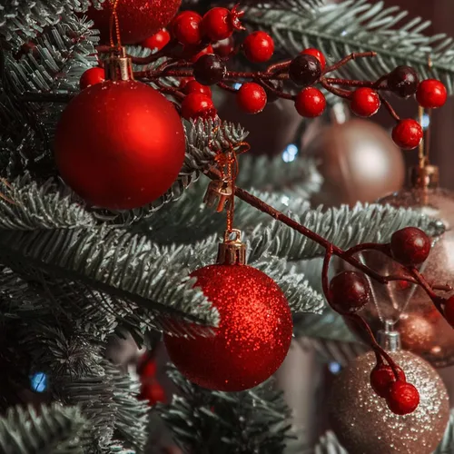 Miniatura 3 de Esferas colgantes para árbol de Navidad, 24 piezas de adornos irrompibles, plástico de 1.6 pulgadas, irrompible, Navidad, boda, fiesta, vacaciones