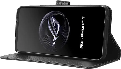 Miniatura 6 de Funda de piel sintética compatible con Asus ROG Phone 7, funda de piel sintética compatible con Asus ROG Phone 7 Ultimate, color negro