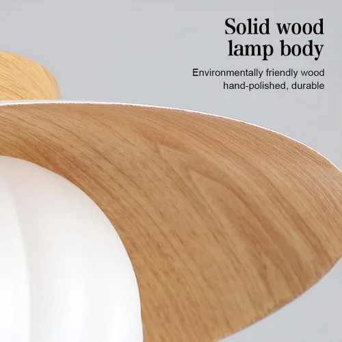Miniatura 3 de Lámpara colgante de grano de madera, moderna lámpara ajustable de altura ajustable de 13.8 pulgadas, lámpara colgante de techo para cocina, isla