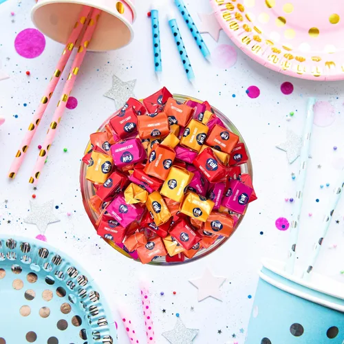 Miniatura 5 de Taffy Candy Bolsa de 2.2 libras – Aproximadamente 245 unidades Caramelos masticables de frutas envueltos individualmente Dulces masticables